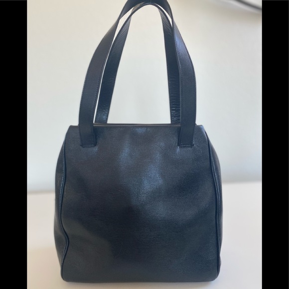 Authentic Celine Circle logo Shoulder Bag Black - Picture 10 of 12